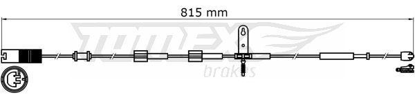 TOMEX BRAKES įspėjimo kontaktas, stabdžių trinkelių susidėvėjim TX 31-37